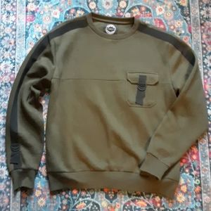 Utility Military Style Crewneck Sweatshirt